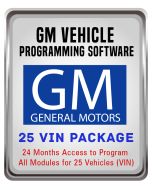 GM Vehicle Programming Software - 25 VIN PKG