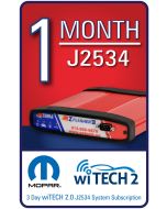 wiTECH 2.0 - 1 Month Subscription for J2534 Device ONLY