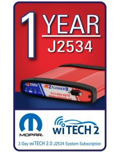 wiTECH 2.0 - 1 Year Subscription for J2534 Device ONLY